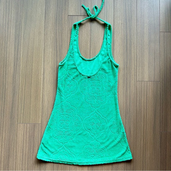 O’Neill Cabana Tile Terry Dress (Kelly Green) NWOT - Picture 5 of 8